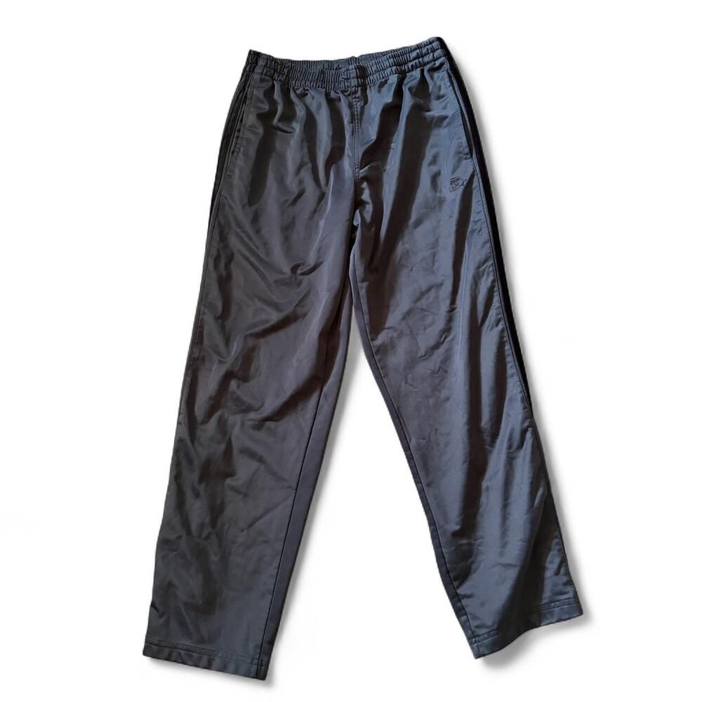 Starter Black Track Pants Womens Size M Grey Joggers Y2K Athleisure RN 52469